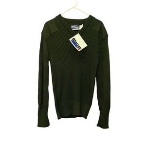 NWT Blauer Men's 210 V-Neck Commando Style Tactical Green Police Army Uniform L